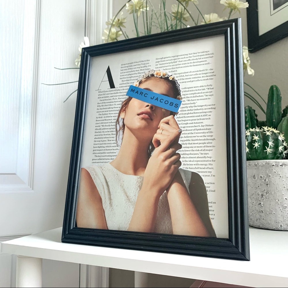 Marc Jacobs Editorial Wall‎ Art Soft Glam Portrait Fashion Collage